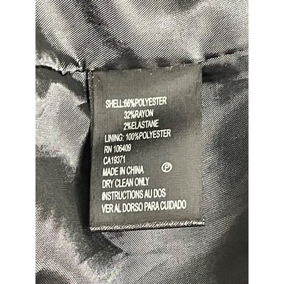 Tahari Arthur S. Levine Black Embroidered 3/4 Sleeve Open Front Womens Coat Size - Picture 7 of 8